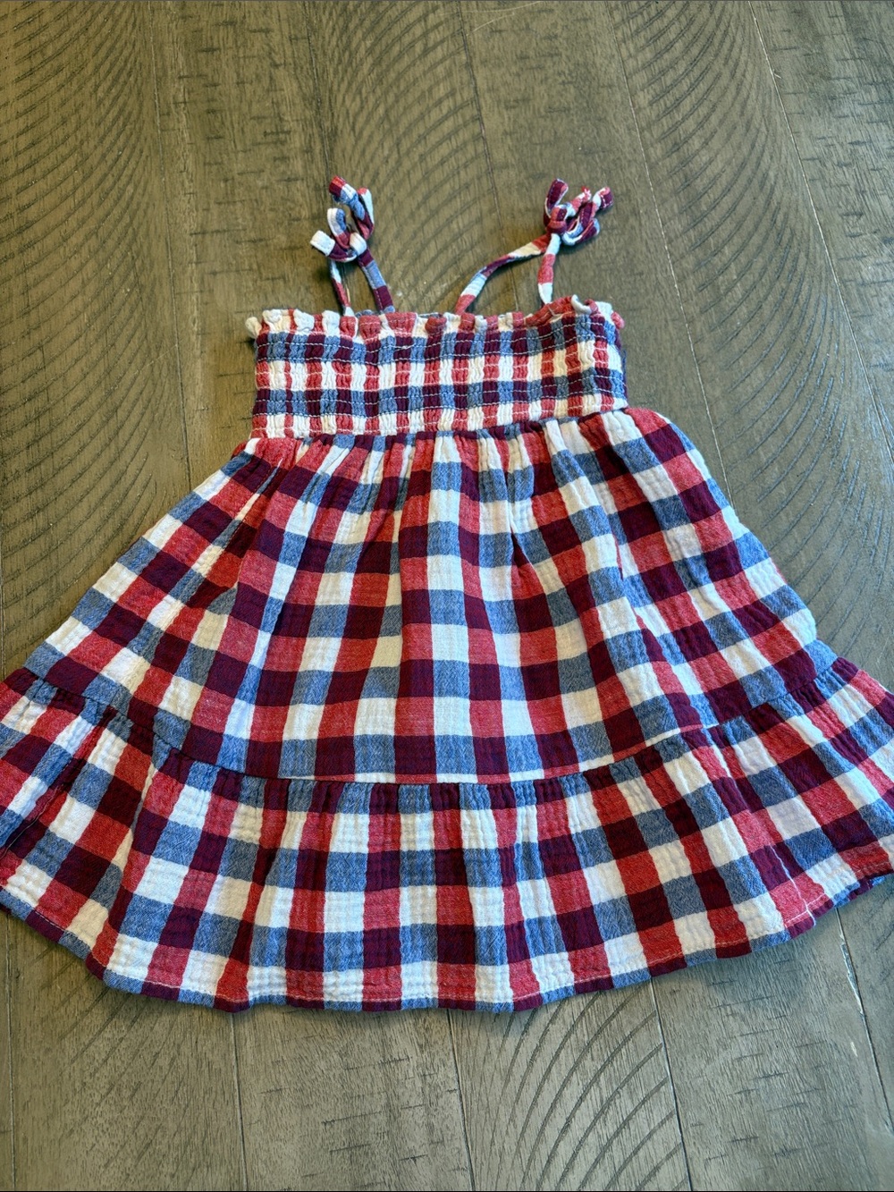 Cat & Jack Red, Blue and White Baby Sundress